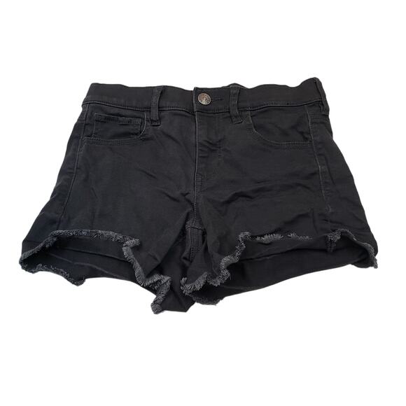 Express Shorts Hot Pants Womens 0 Stretch Mid Rise Black Cut Off Shorts Summer - Picture 1 of 9